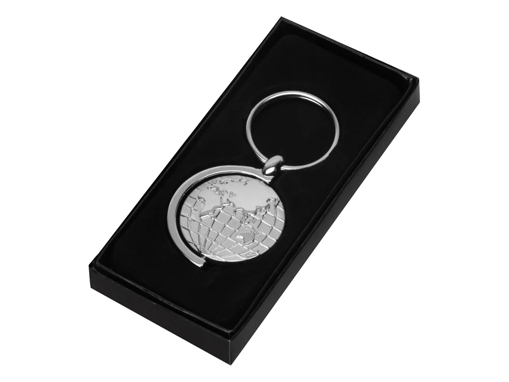 Брелок Sphere серебристый матовый с глянцевыми элементами - фото 6