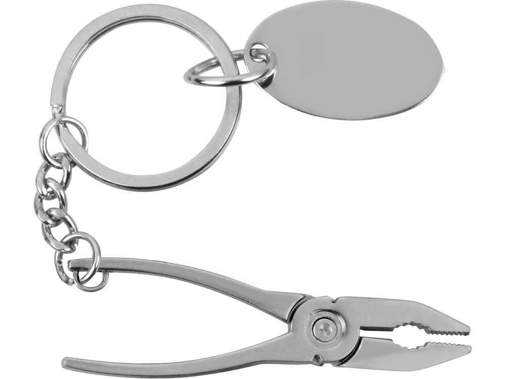 Брелок Пассатижи серебристый - фото 2