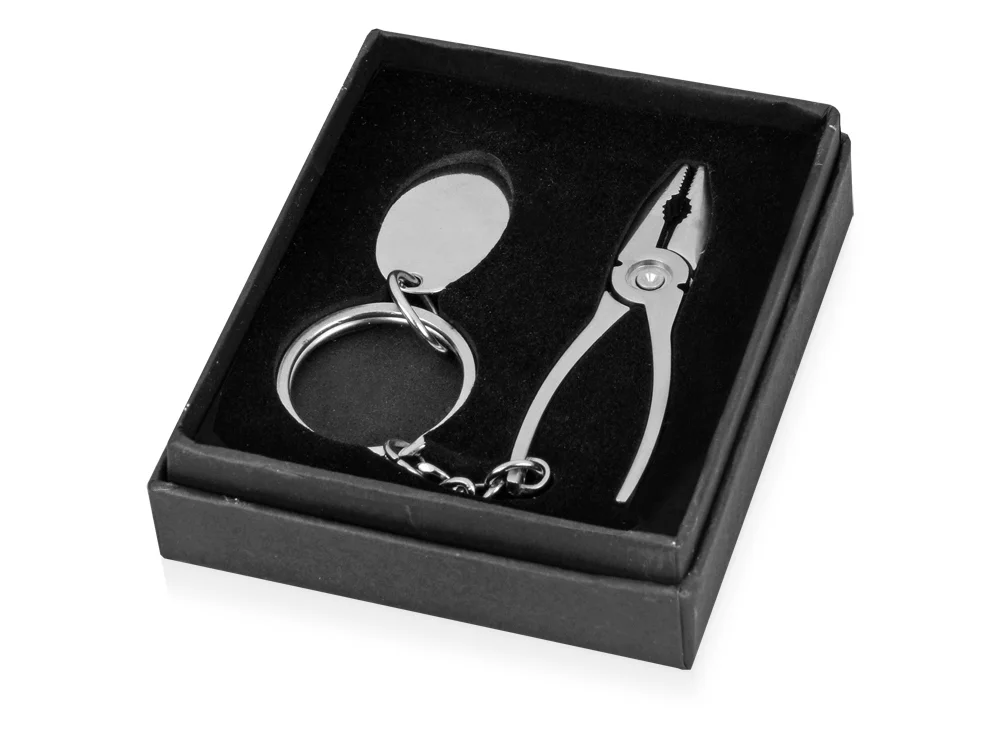 Брелок Пассатижи серебристый - фото 3