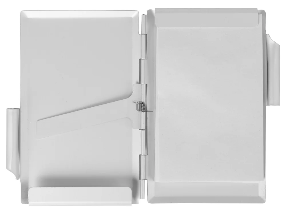 Визитница с блокнотом и шариковой ручкой серебристый - фото 5