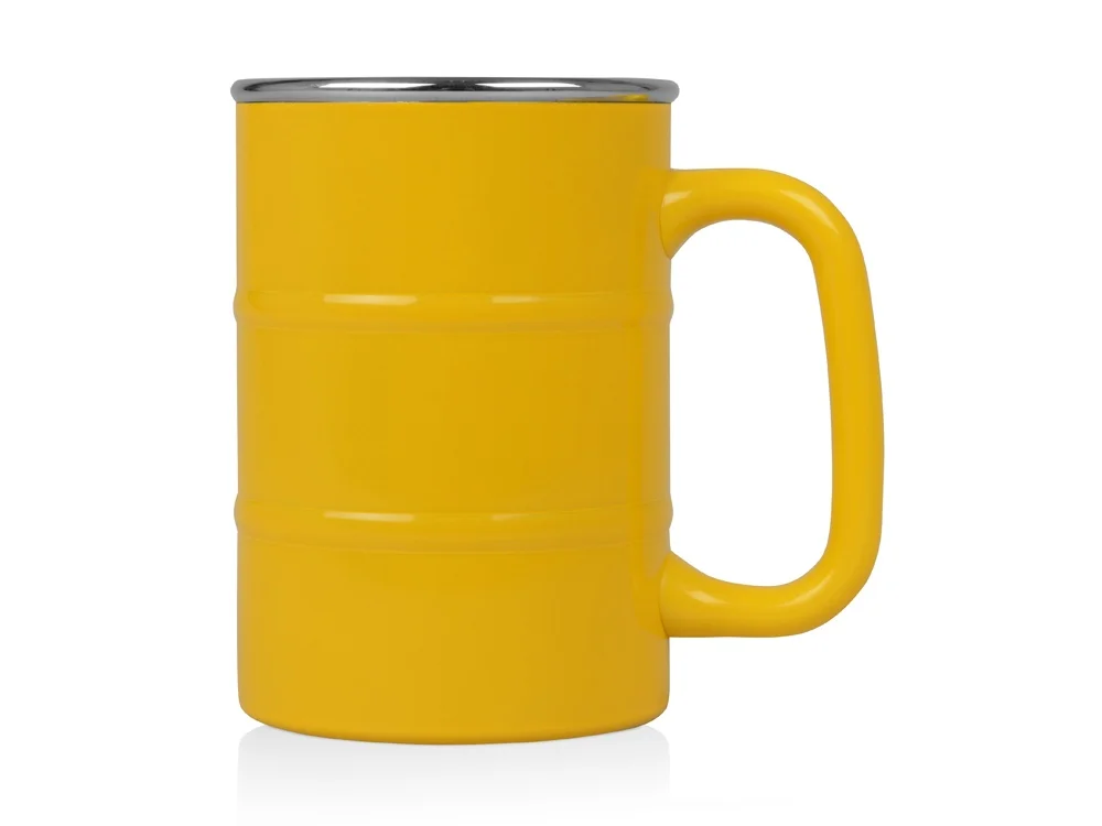 Кружка Баррель желтый 400 мл - фото 2