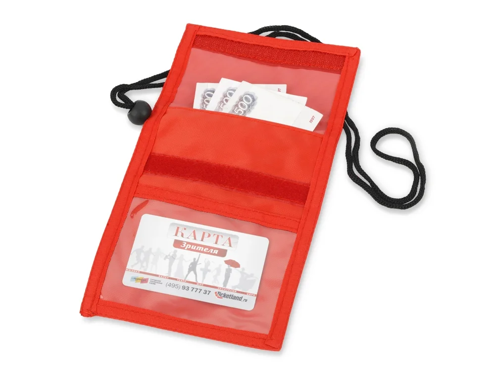 Нагрудное  портмоне «Аквавива», красный - фото 3