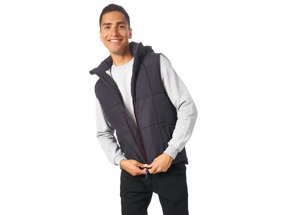 Жилет Vigour мужской черный/стальной S - фото 2