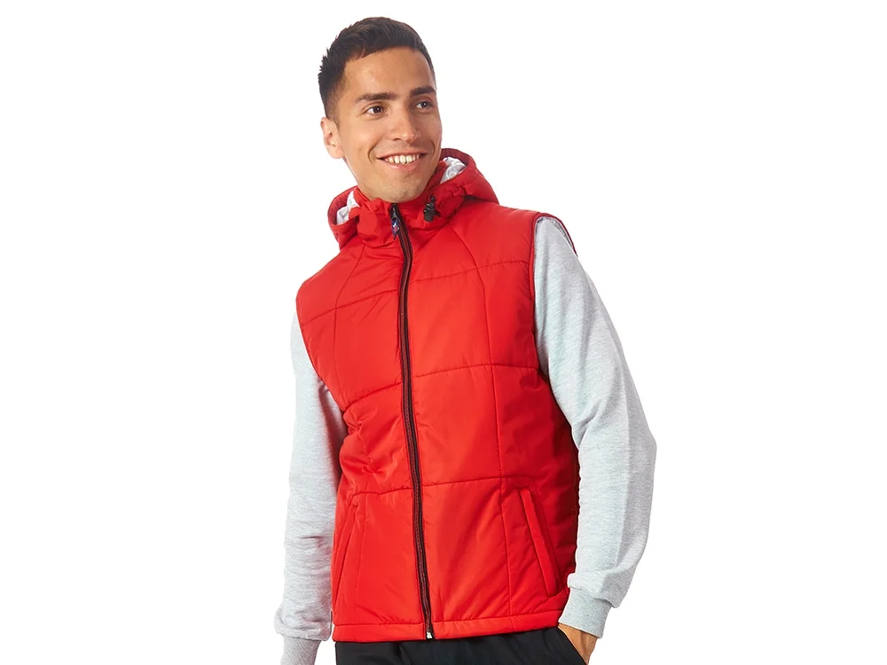 Жилет Vigour мужской красный/стальной 2XL