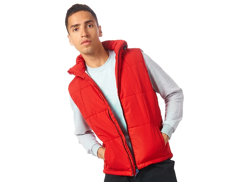 Жилет Vigour мужской красный/стальной L - фото 2