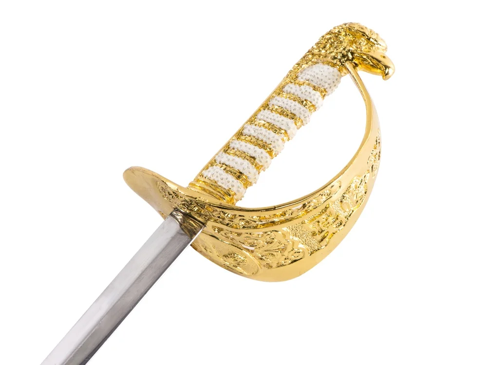 Нож для вскрывания конвертов в виде рапиры, серебристый, золотистый - фото 5