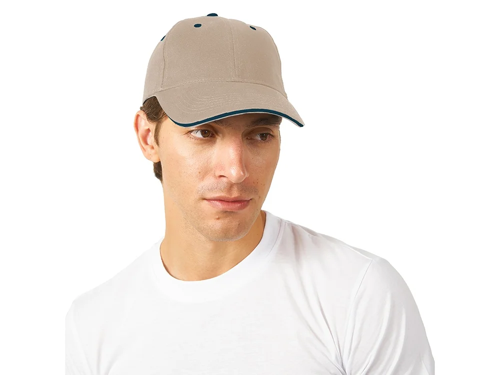 Бейсболка New Castle натуральный/синий - фото 2