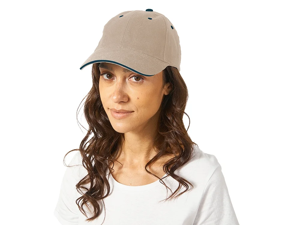 Бейсболка New Castle натуральный/синий - фото 3