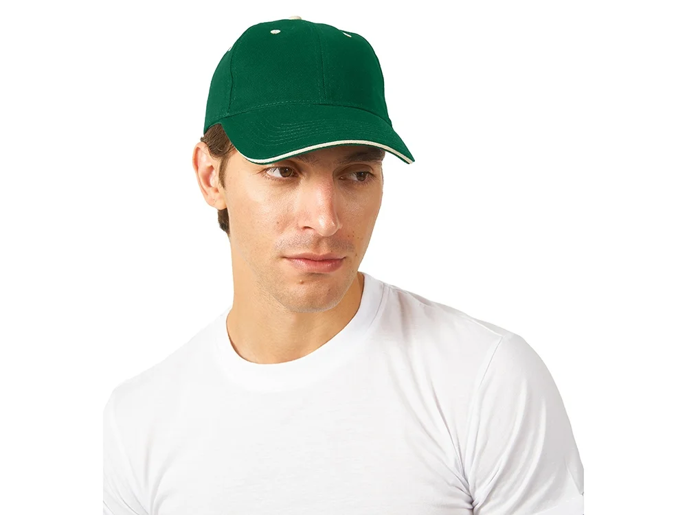 Бейсболка New Castle зеленый/натуральный - фото 2