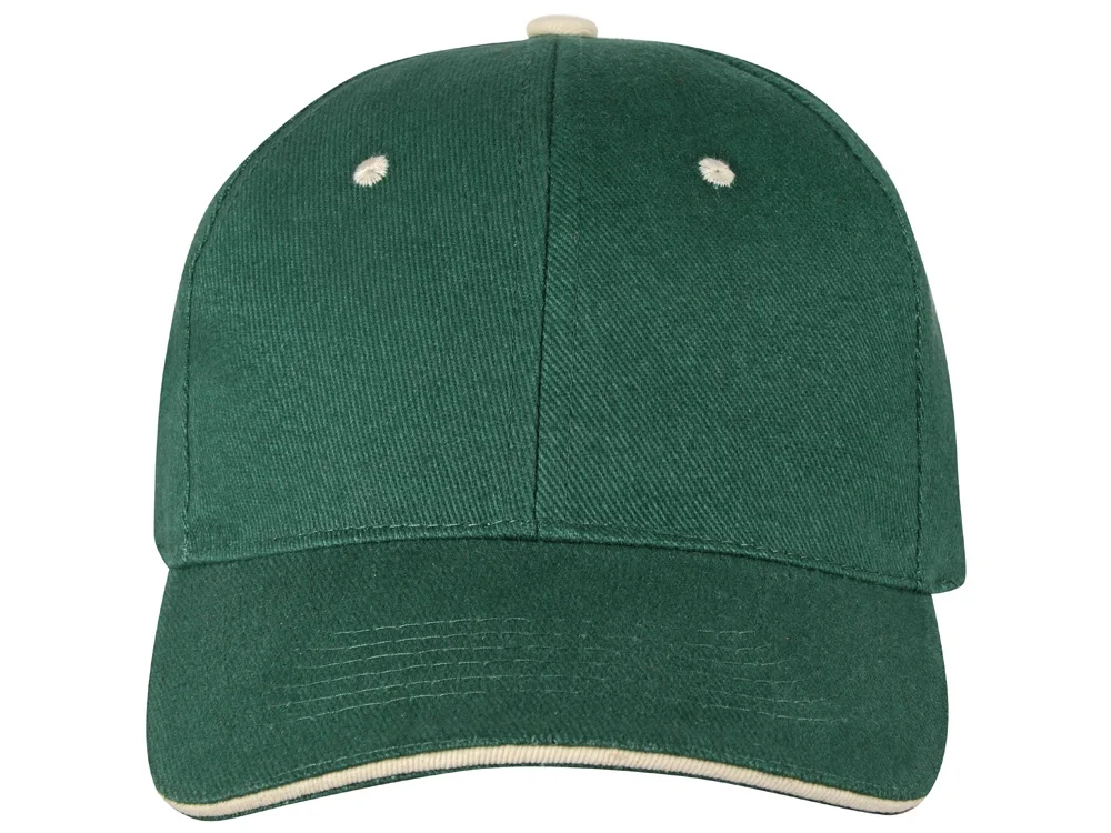 Бейсболка New Castle зеленый/натуральный - фото 5