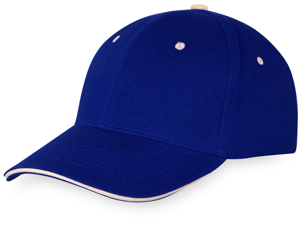 Бейсболка «New Castle», классический синий/натуральный - фото 4