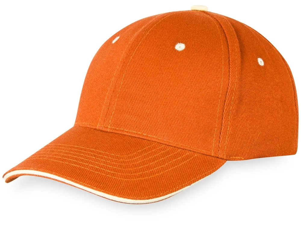 Бейсболка «New Castle», оранжевый/белый - фото 4