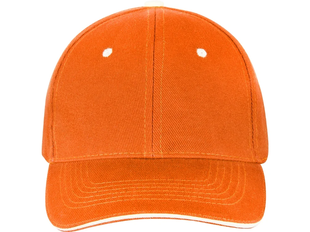 Бейсболка «New Castle», оранжевый/белый - фото 5