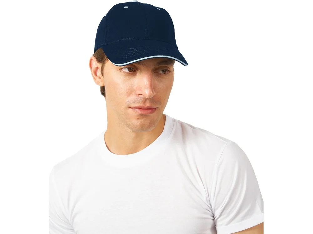 Бейсболка «New Castle», темно-синий/белый - фото 2