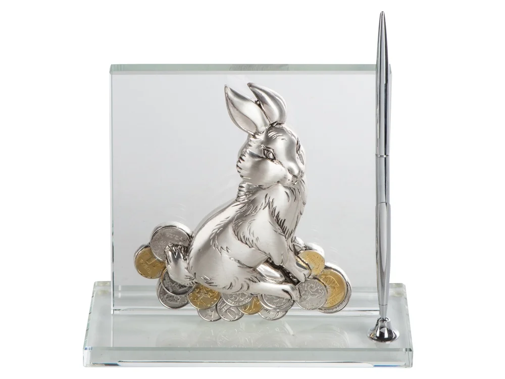 Настольный прибор Удачное приобретение черный серебристый - фото 2