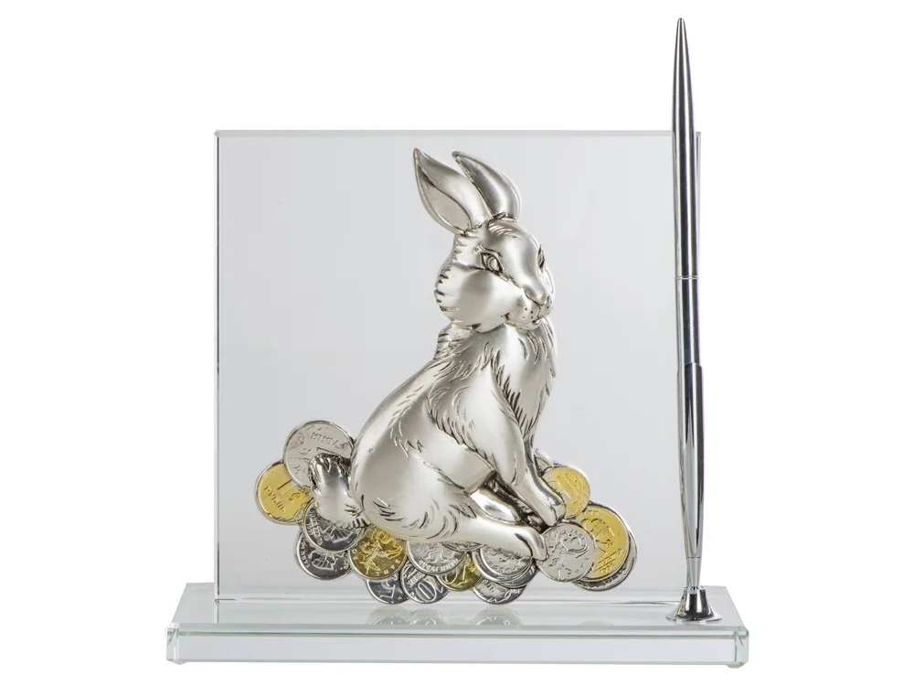 Настольный прибор Удачное приобретение черный серебристый - фото 3