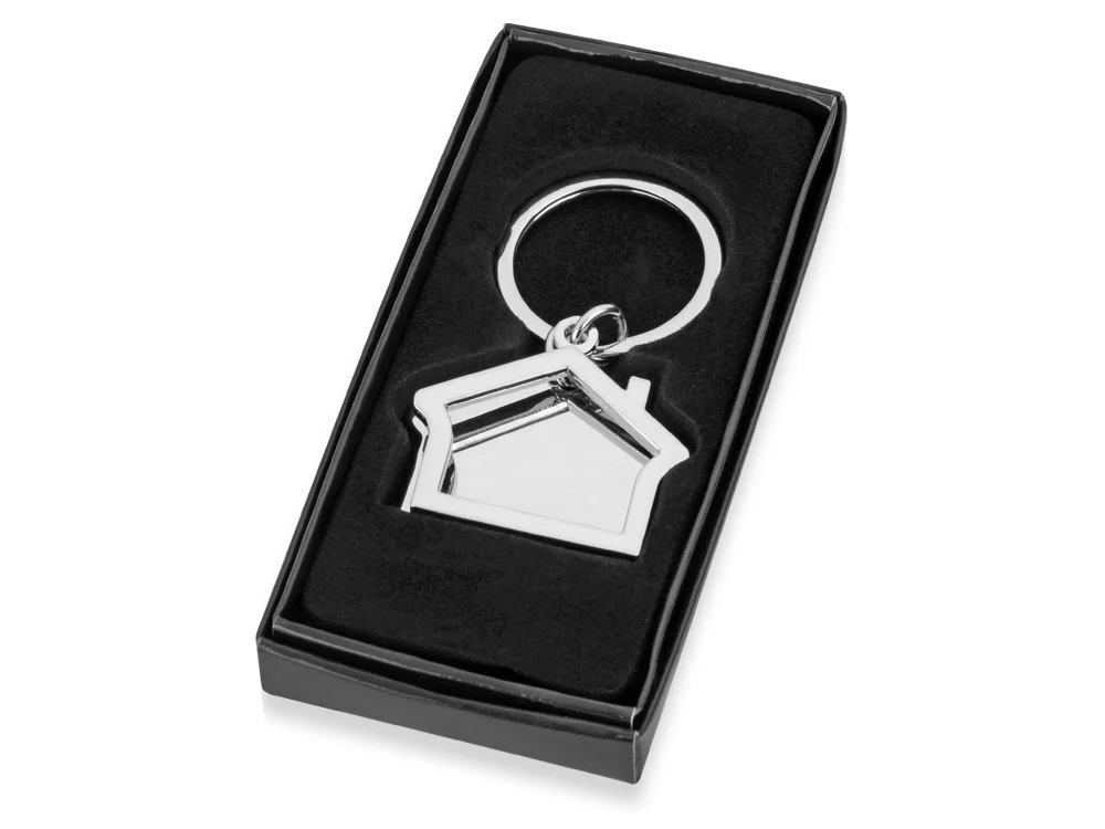 Брелок Избушка серебристый глянцевый - фото 2