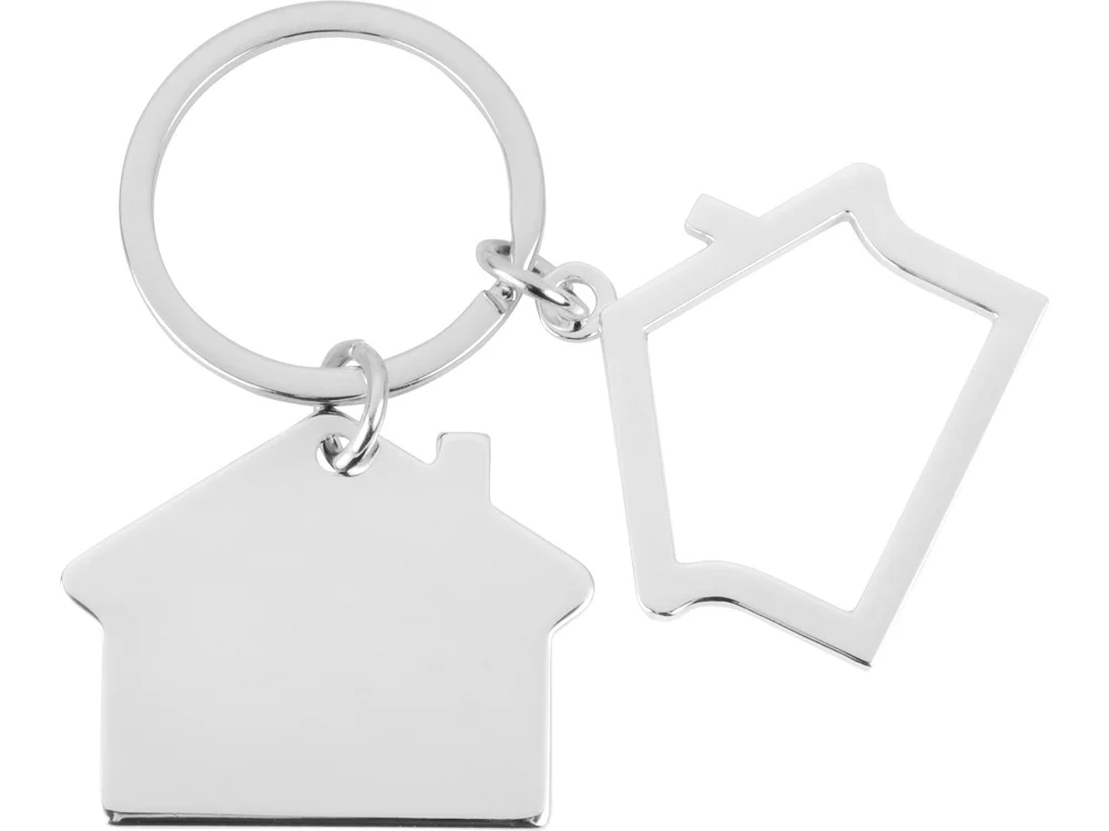 Брелок Избушка серебристый глянцевый - фото 3