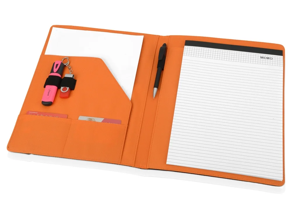 Папка для документов Делос черный/оранжевый - фото 2