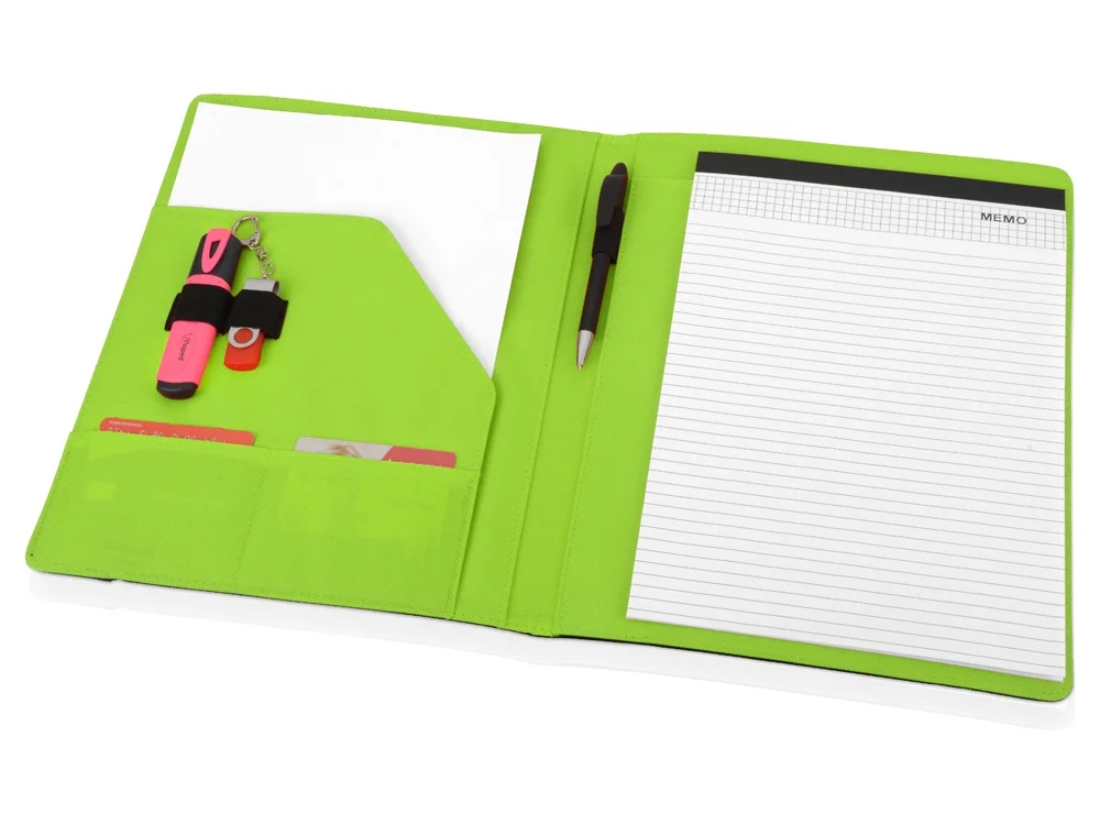 Папка для документов Делос черный/зеленое яблоко - фото 2
