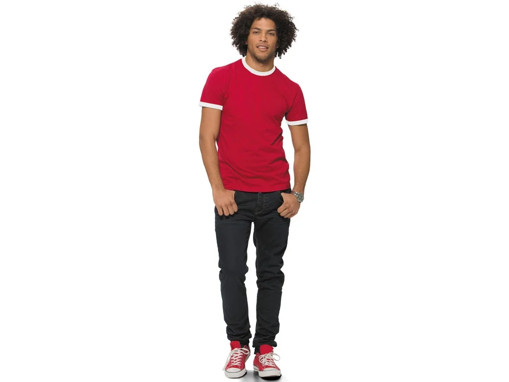 Футболка Adelaide мужская красный/белый S - фото 5