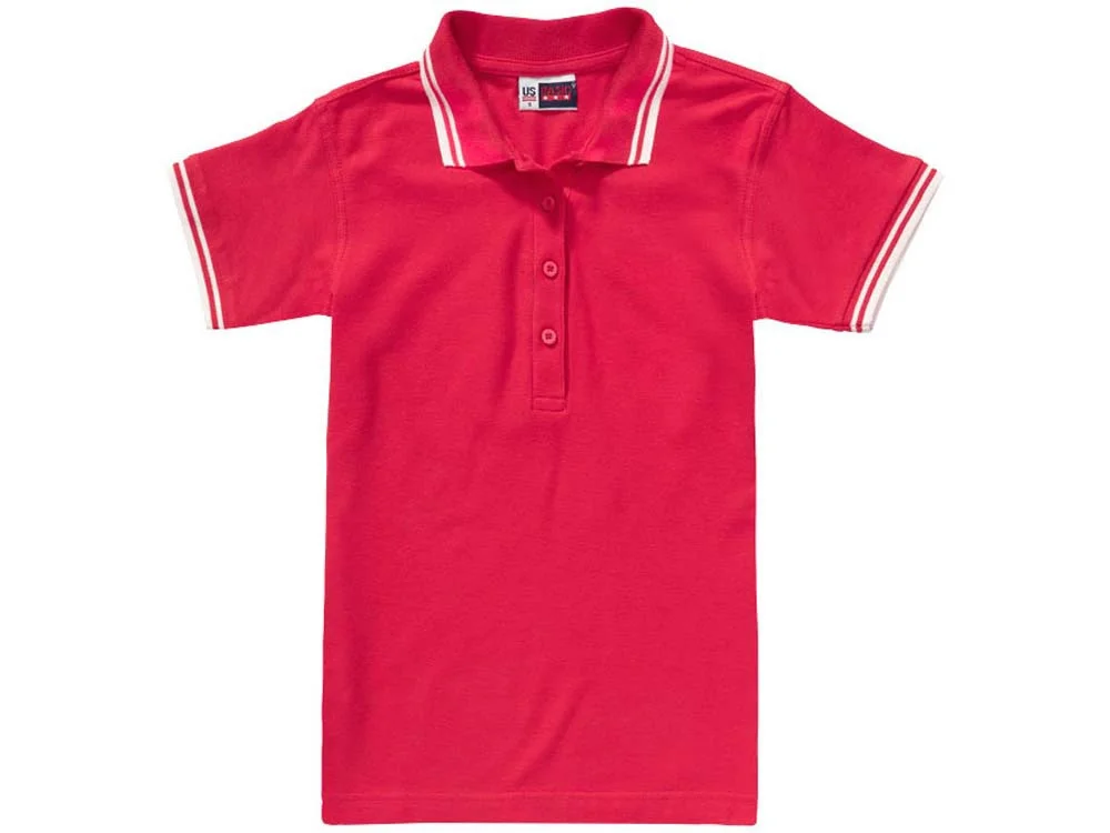 Рубашка поло Erie женская красный/белый XL - фото 9