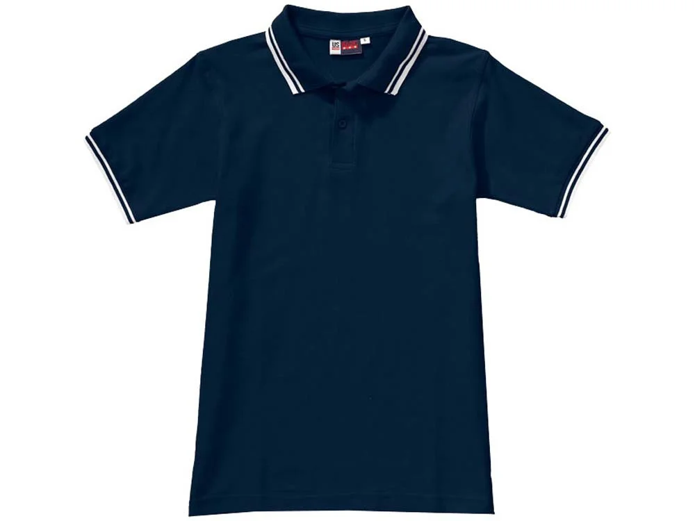 Рубашка поло Erie мужская темно-синий/белый 2XL - фото 4