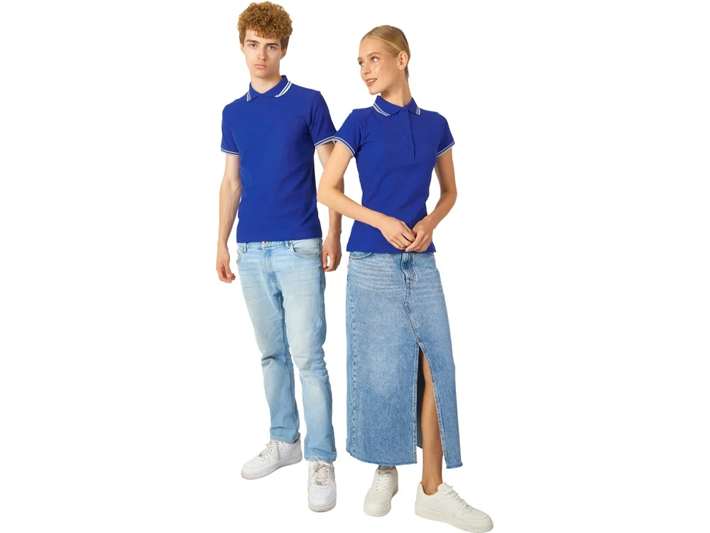 Рубашка поло Erie мужская синий классический/белый 2XL - фото 4
