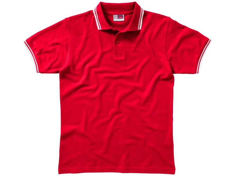 Рубашка поло Erie мужская красный/белый 2XL - фото 9