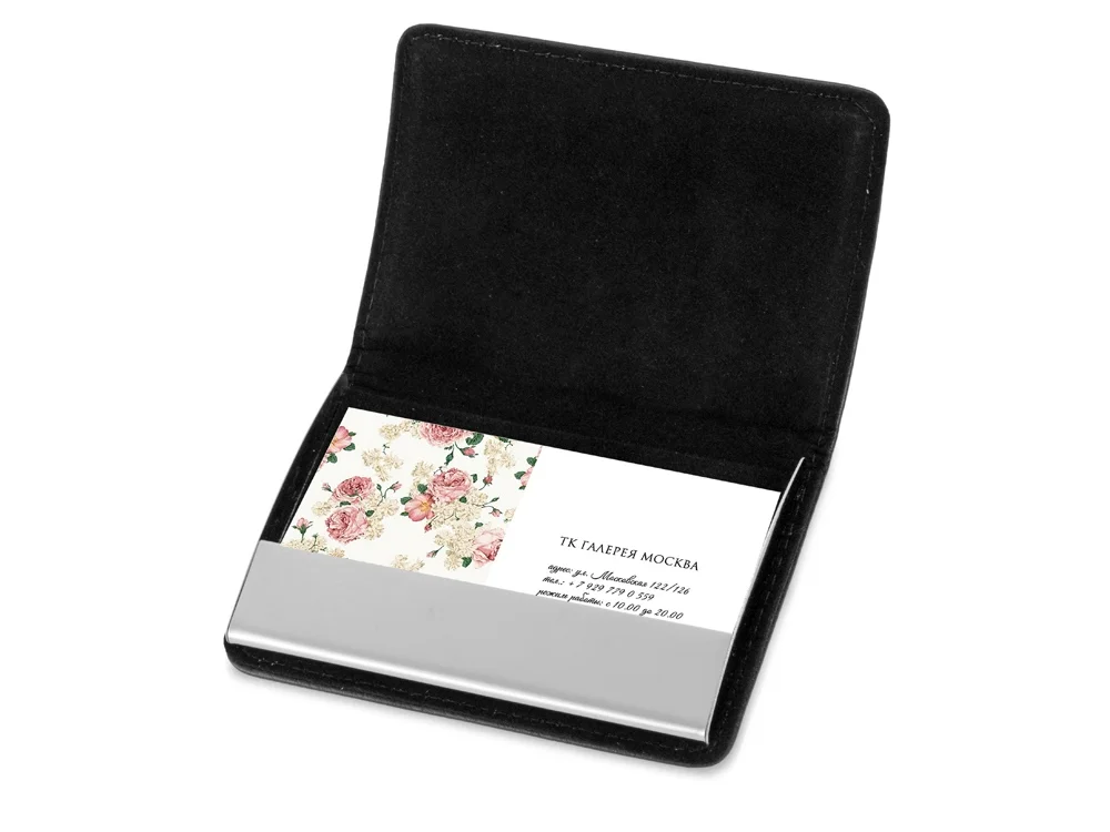 Визитница Намибия черный/серебристый - фото 3