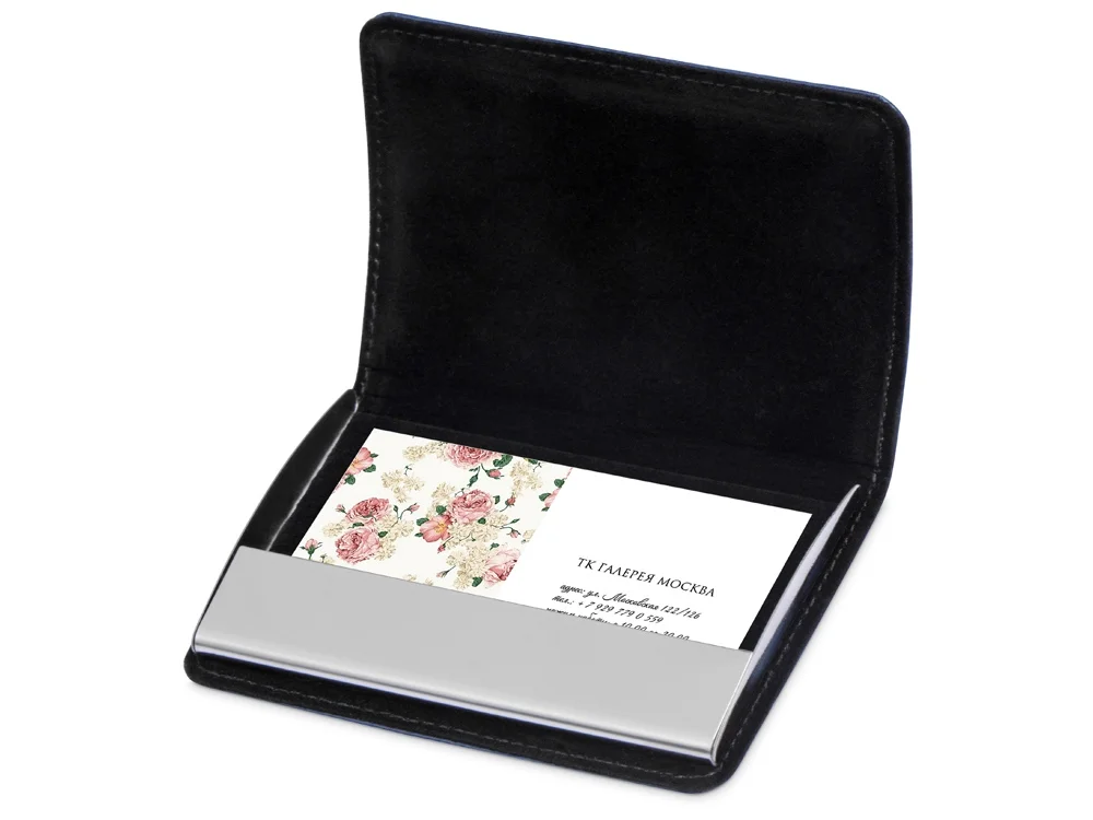 Визитница Намибия синий/серебристый - фото 3