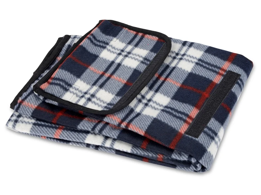 Плед Шотландия синий/белый - фото 3