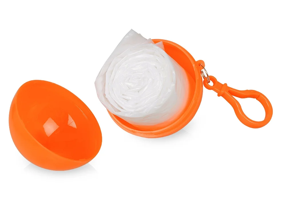 Дождевик «Универсал», прозрачный, оранжевый - фото 2