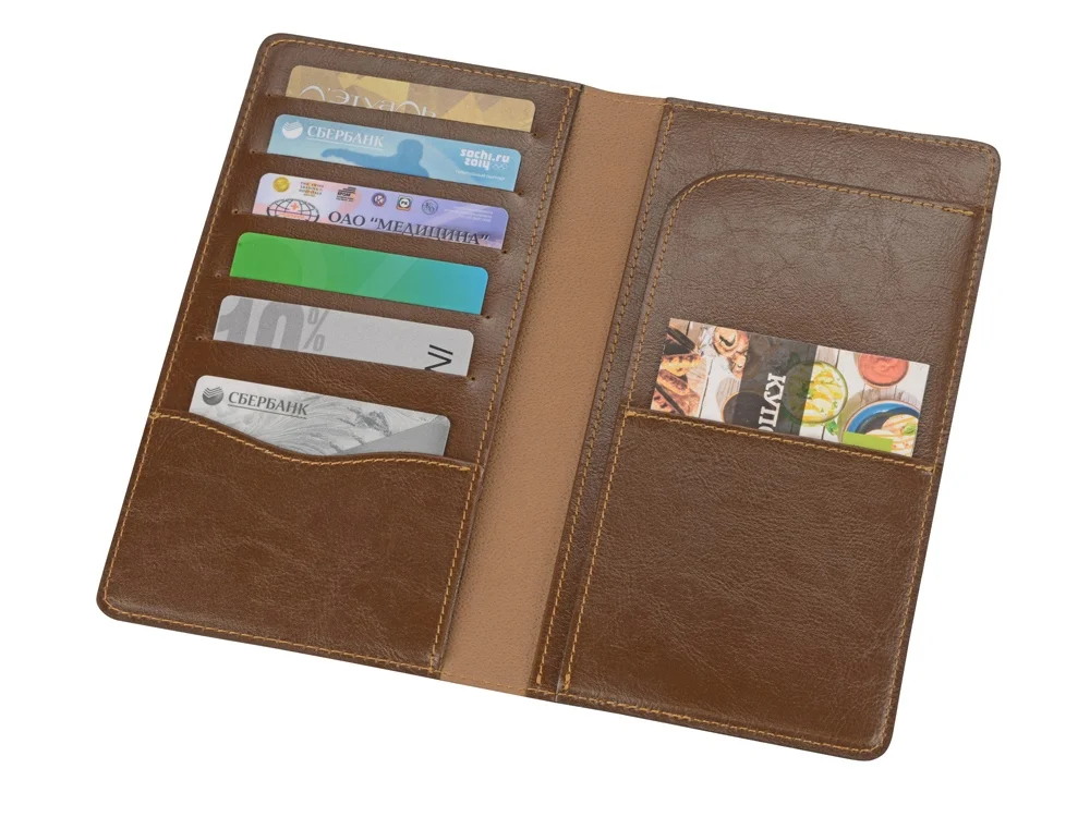 Трэвел-портмоне, коричневый - фото 2