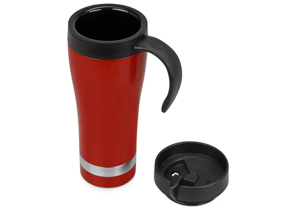 Термокружка «Робуста», красный/черный/серебристый, 420 мл - фото 2