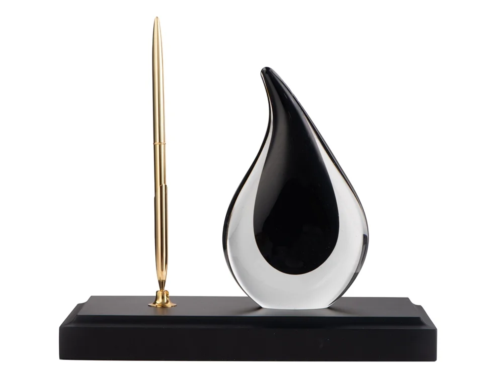 Настольный прибор «Нефть», черный, золотистый - фото 2