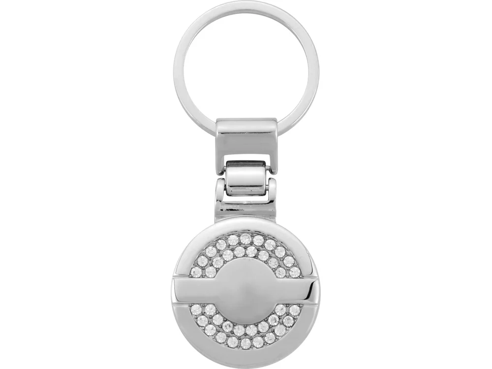 Брелок Стразы серебристый - фото 3