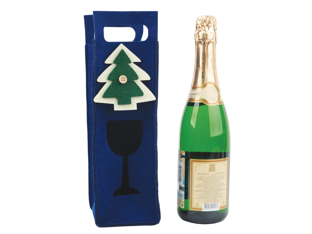 Декоративный чехол «Новогодний», синий - фото 2