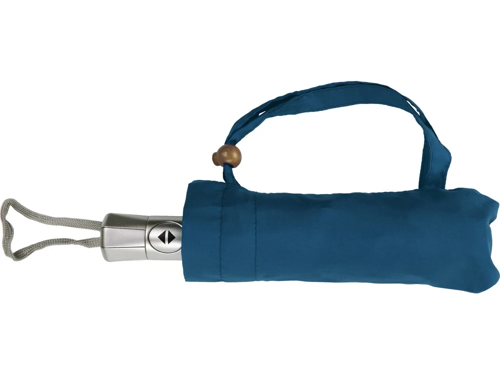 Зонт складной Леньяно синий/серебристый - фото 6