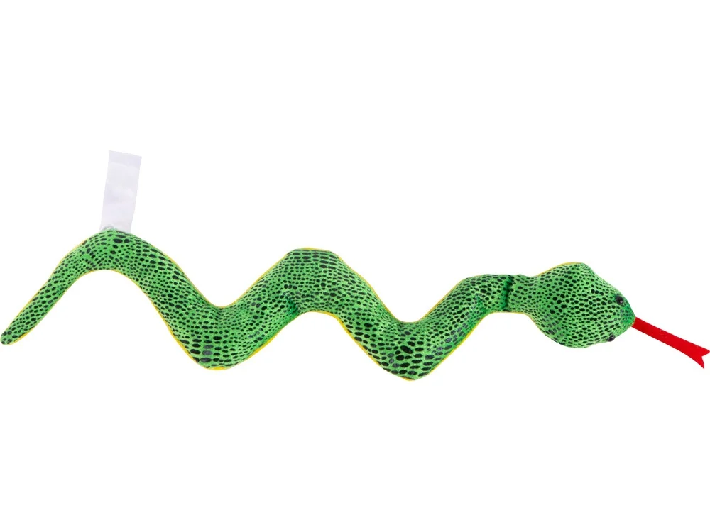 Мягкая игрушка Змея зеленый/желтый - фото 4