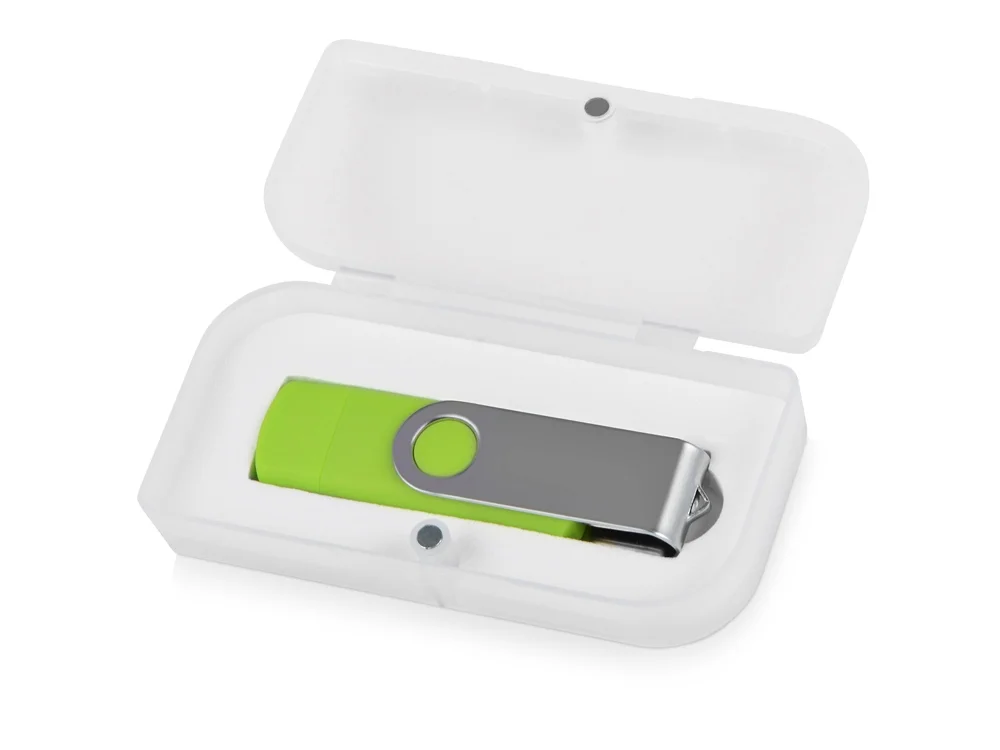 Подарочная коробка для флешки Бокс белый - фото 2