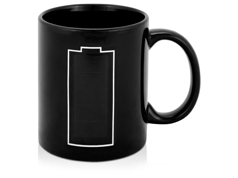 Кружка Зарядка черный 320 мл - фото 2