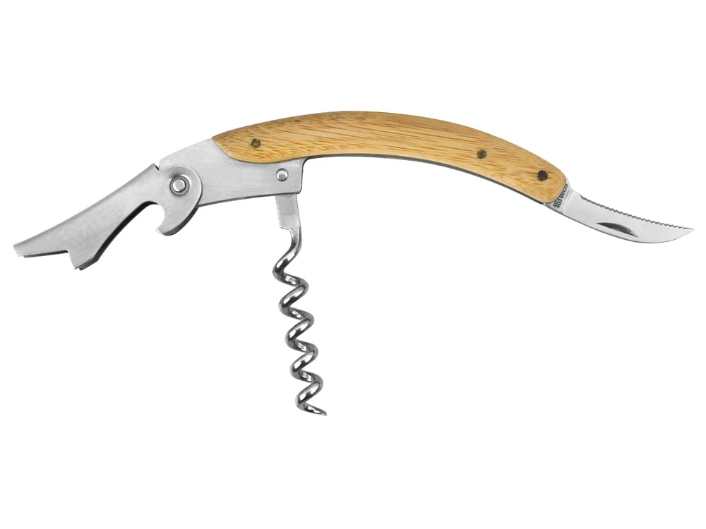 Подарочный набор для вина Бомонт коричневый серебристый - фото 6