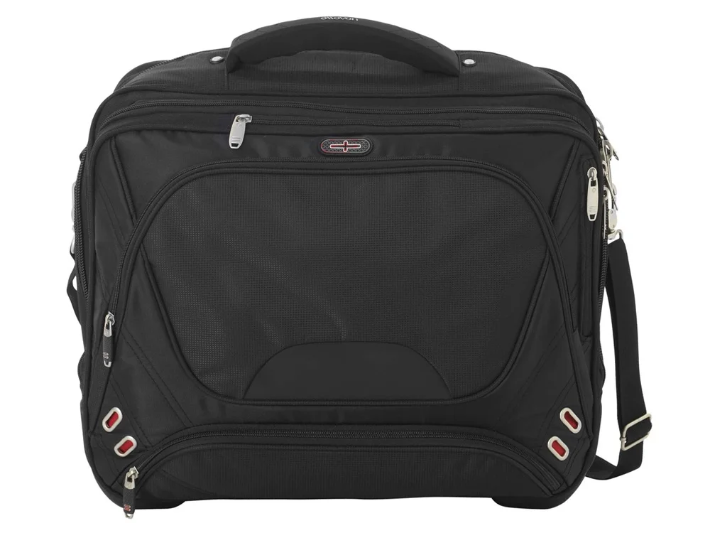 Чемодан на колесиках черный - фото 3