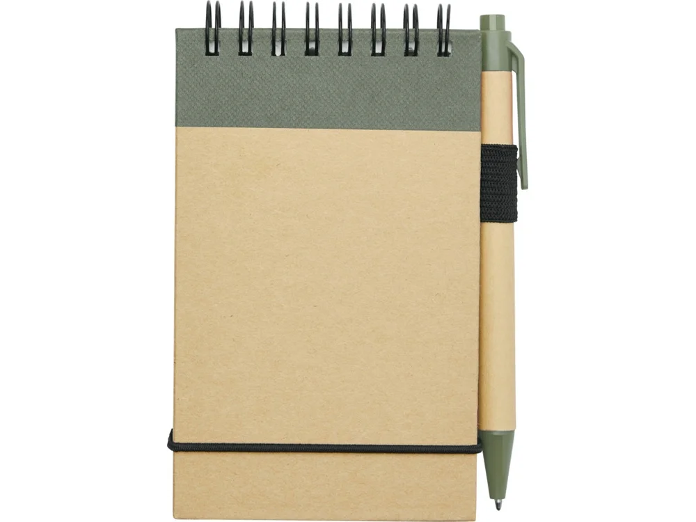 Блокнот А7 Zuse с ручкой натуральный - фото 2