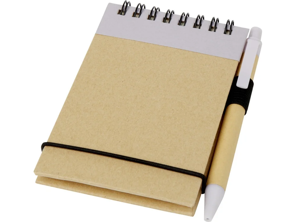 Блокнот А7 Zuse с ручкой натуральный
