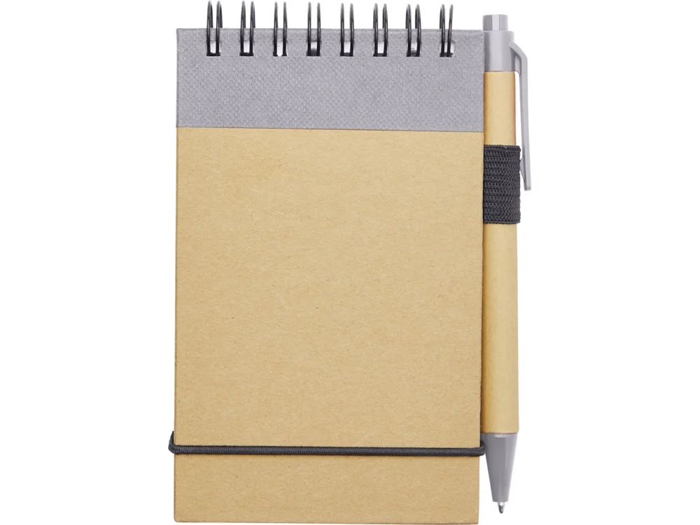 Блокнот А7 Zuse с ручкой натуральный - фото 2