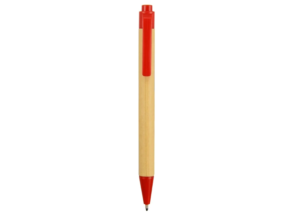 Блокнот Priestly с ручкой натуральный/красный - фото 6