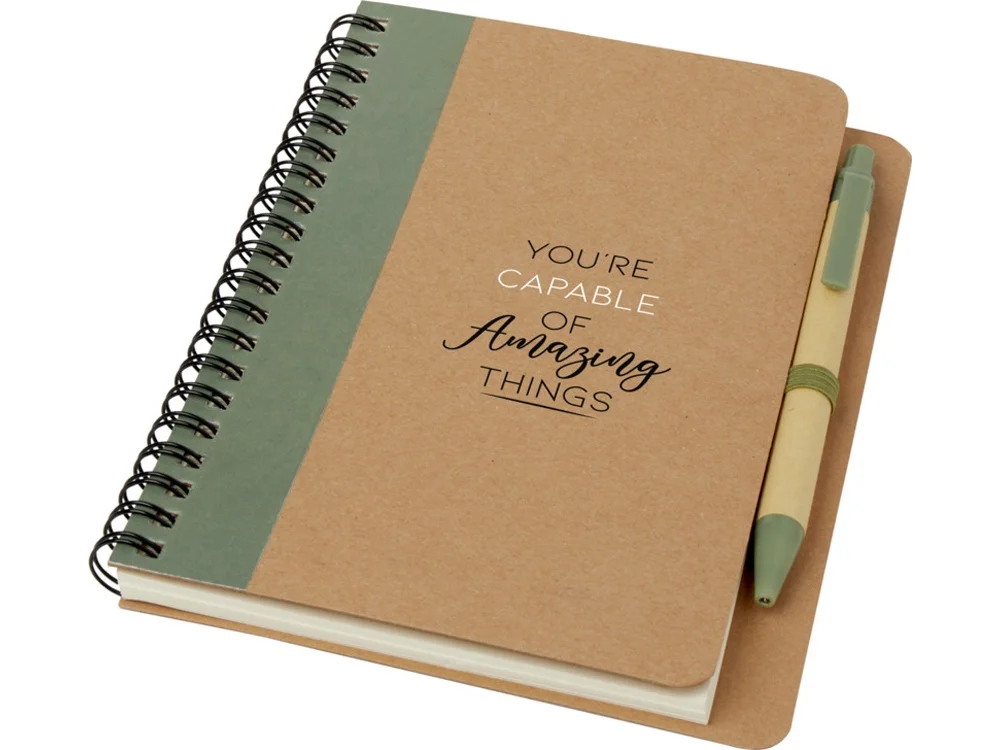 Блокнот Priestly с ручкой натуральный - фото 4