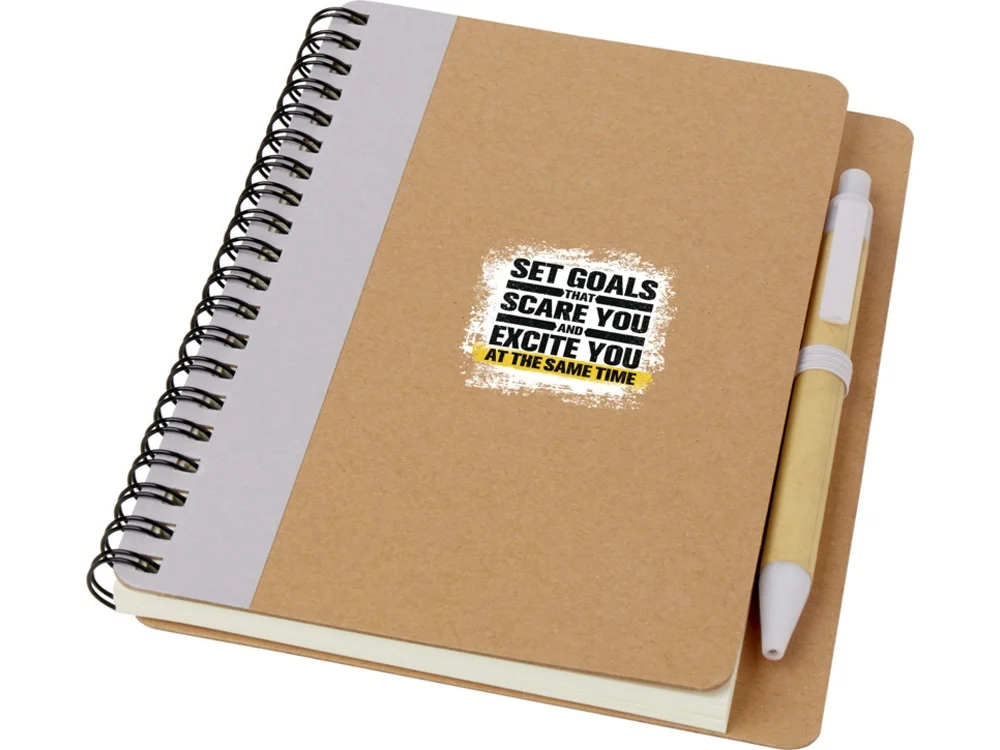 Блокнот Priestly с ручкой натуральный - фото 4